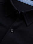 Men's long sleeve knit shirt - black V4 K540