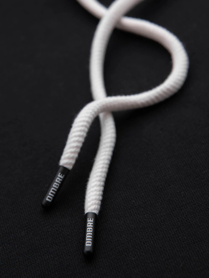 Hanorac BASIC kangaroo pentru bărbați cu glugă - negru V5 B1674