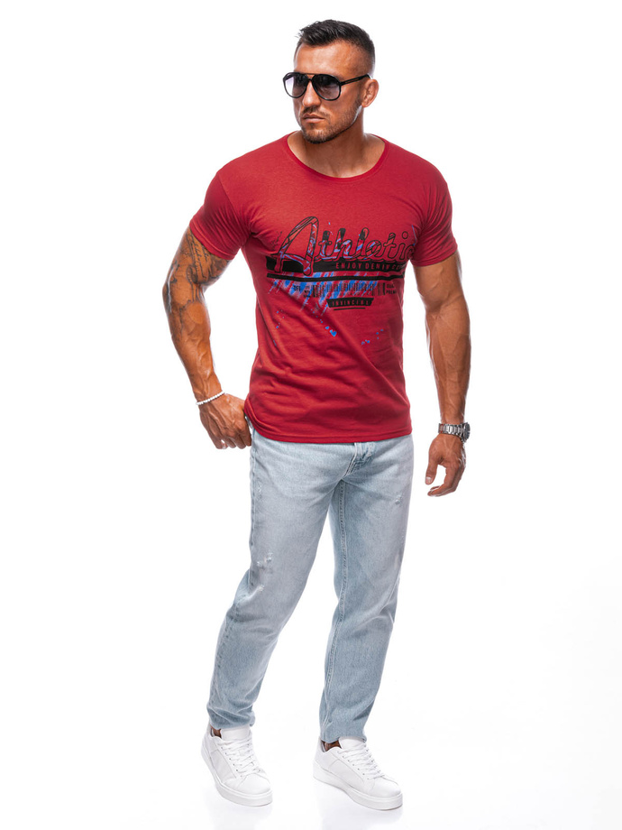 Men's printed t-shirt S2018 - red