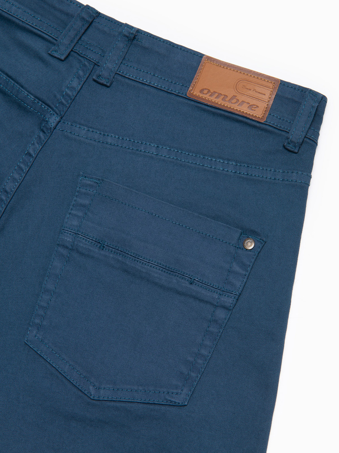 Pantaloni scurți pentru bărbați CHINO - albastru închis V8 OM-SRDS-0103