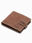 Men's leather wallet - brown A087