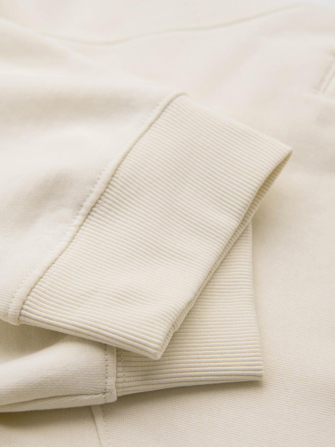 Pantaloni de trening jogger pentru bărbați - crem V11 OM-PABS-0173