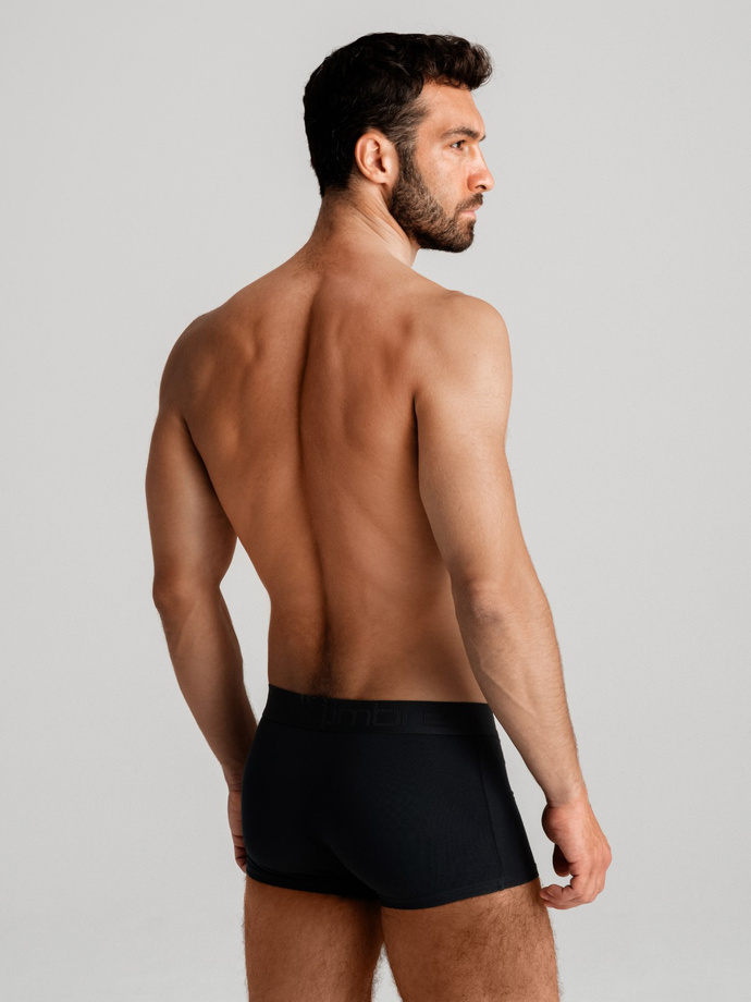 Vyriški medvilniniai boksininko šortai su logotipu - 3 vnt. mišinys V2 OM-UNBO-0105