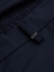 Pantaloni chino pentru bărbați cu talie elastică SLIM FIT - albastru marin V3 OM-PACP-0157