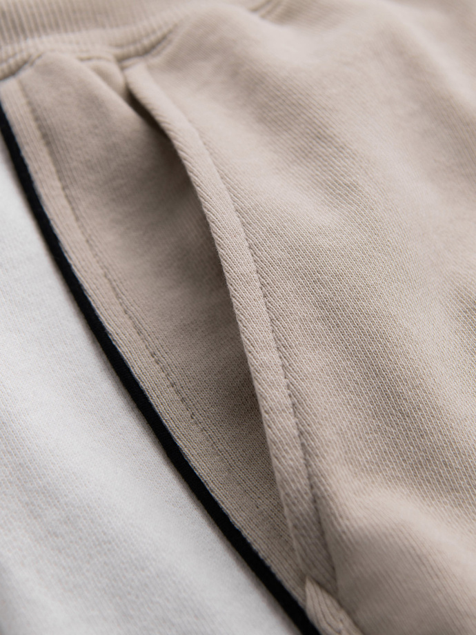 Pantaloni scurți de trening pentru bărbați RELAXED FIT stil athleisure - turcoaz V1 OM-SRWS-0122