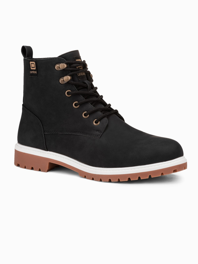 Trappers de iarna barbati - negru T314