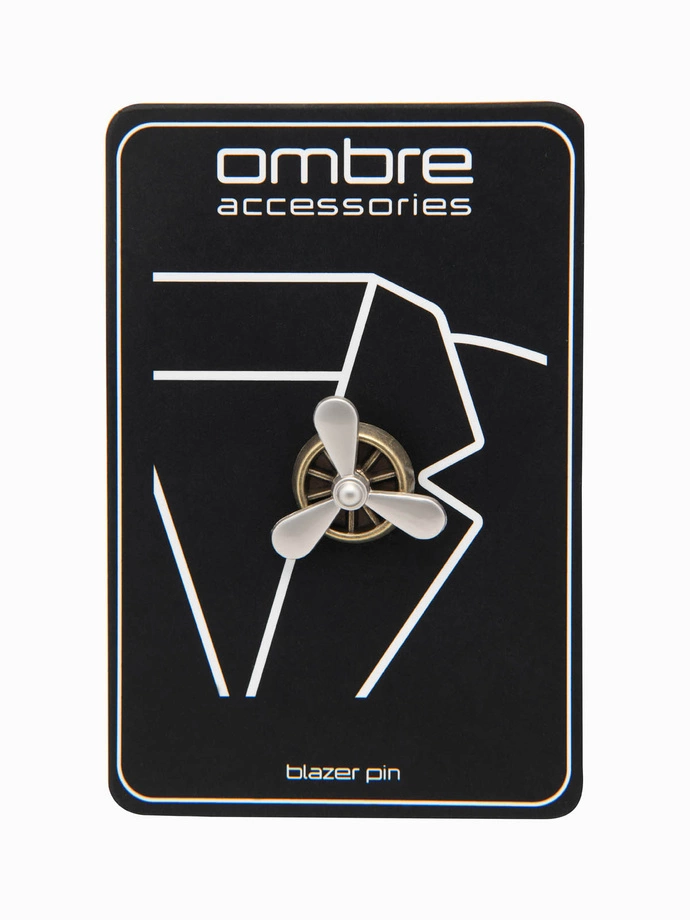 Vârf decorativ din metal pentru îmbrăcăminte - maro V1 OU-ACPN-0107