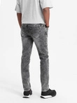 Pánske džínsové nohavice SLIM FIT - sivé V4 OM-PADP-0110