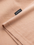 Tricou clasic din bumbac pentru bărbați BASIC - culoare carne V9 OM-TSBS-0146