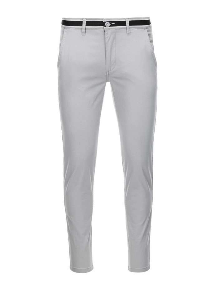 Men's pants chinos - light grey P156