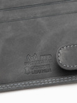 Men's leather wallet - black A092