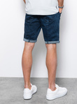 Men's denim shorts - dark jeans W361