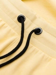 Pantaloni scurți de trening pentru bărbați, cu șnur - galben V1 W359