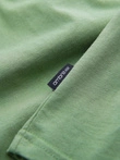 BASIC men's cotton classic tee with v-neck - green V11 OM-TSBS-0145