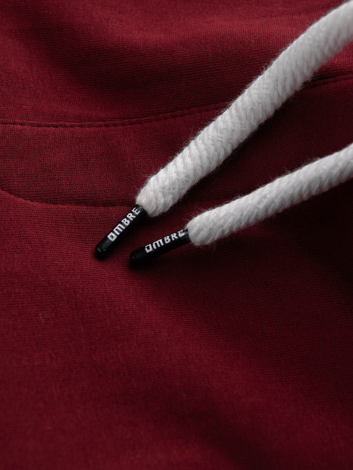 Men's sweatpants - burgundy P946