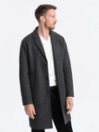 Palton ușor pentru bărbați cu un singur nasture - grafit V5 OM-COWC-0104