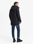 Men's long seasonal outdoor style jacket - black V1 OM-JALJ-0202