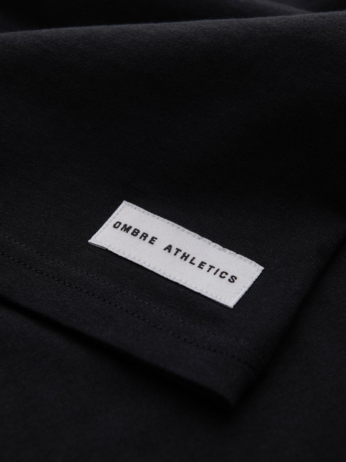 Pánské bavlněné tričko s potiskem - černé V2 OM-TSPT-0137