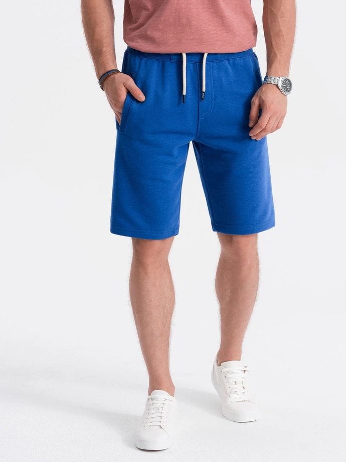 Men's short shorts with pockets - blue V5 OM-SRBS-0109