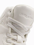 Insulated men's high top sneaker shoes - white V1 OM-FOSH-0139