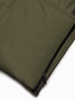 Alaskan men's winter jacket with detachable fur from the hood - dark olive green V3 OM-JALJ-0148