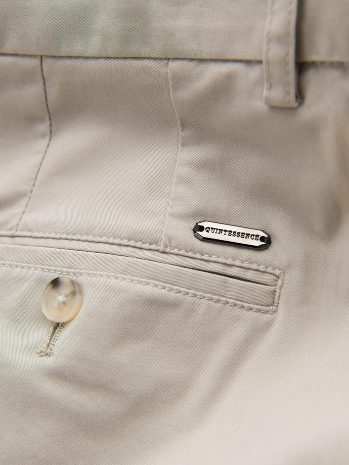 Men's REGULAR FIT uniform chino pants - beige V2 OM-PACP-0183