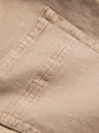 Men's denim pants without rubbing SLIM FIT - beige V8 OM-PADP-0148
