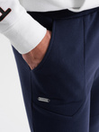 Pánské tepláky joggers - tmavě modré V4 OM-PASK-22FW-008