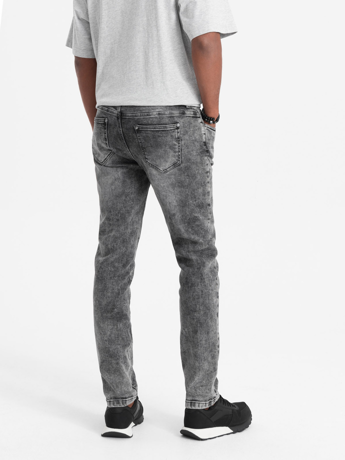Vyriškos džinsinės kelnės SLIM FIT - pilkos V4 OM-PADP-0110