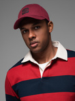 Men's baseball cap with logo - maroon V3 OM-ACCS-0100