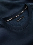 BASIC men's cotton non-stretch sweatshirt - navy blue V1 OM-SSBN-0159