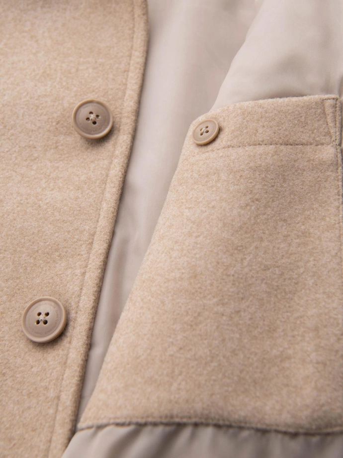 Men's shirt jacket - beige V1 OM-JANP-0291