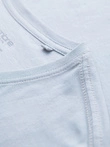 BASIC men's classic cotton tee-shirt with a crew neckline - light grey V23 OM-TSBS-0237