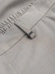 Men's REGULAR FIT chino pants with elastic waistband - gray-beige V1 OM-PACP-0157