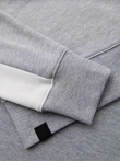 Men's sweatshirt with contrasting stripes and raglan sleeves - grey melange V2 OM-SSNZ-0200