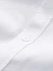 Classic men's SLIM FIT shirt in satin fabric - white V1 OM-SHOS-0176
