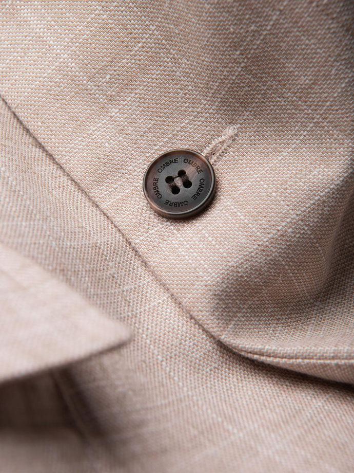 Blazer bărbătesc REGULAR cu in - bej deschis V2 OM-BLZB-0128