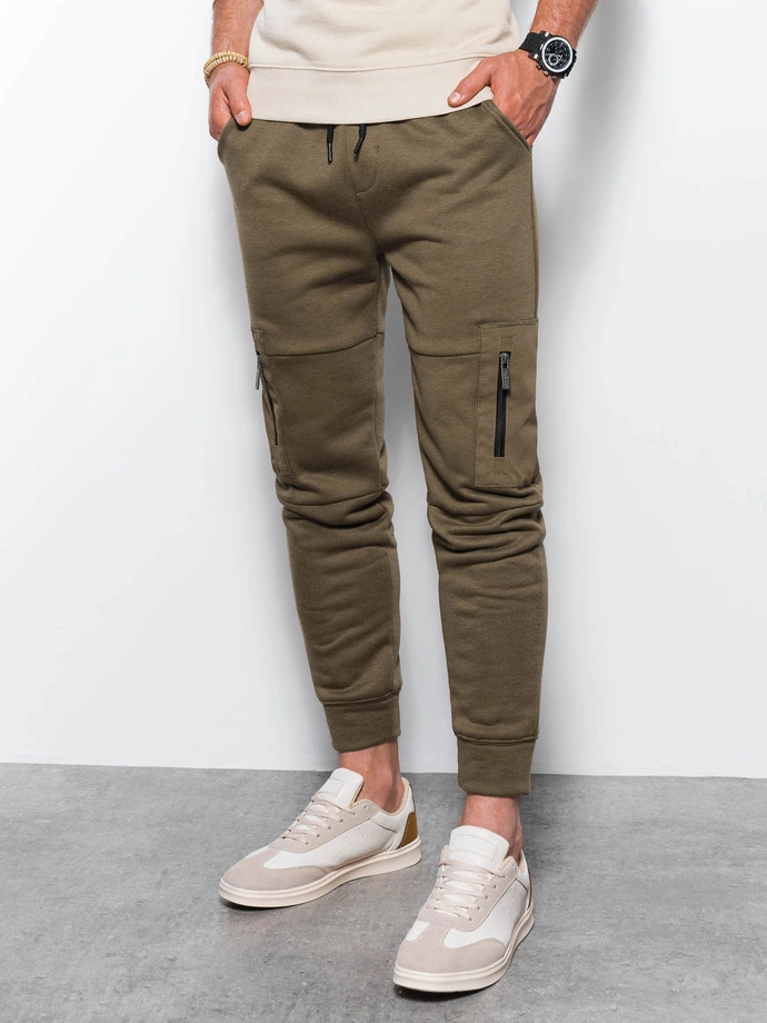 Men's sweatpants - olive P1087