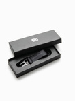 Men's key ring with snap hook - black V1 OU-ACKC-0100