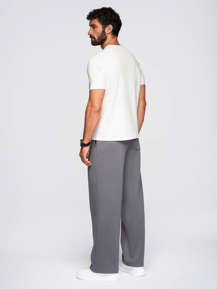 Tricou COMFORT FIT pentru bărbați cu mâneci raglan - off-white V1 OM-TSCT-0240