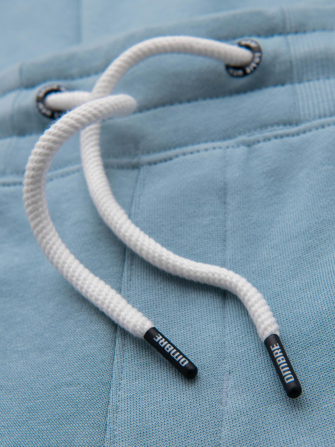 Pantaloni de trening pentru bărbați cu picior neacoperit - albastru deschis V7 OM-PABS-0206