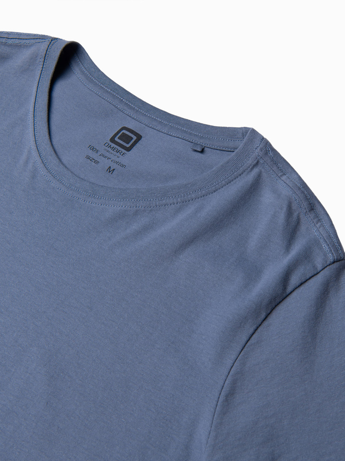 Men's plain t-shirt - denim S1370