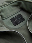 Men's jacket with high collar and fleece interior - khaki V3 OM-JANP-0154