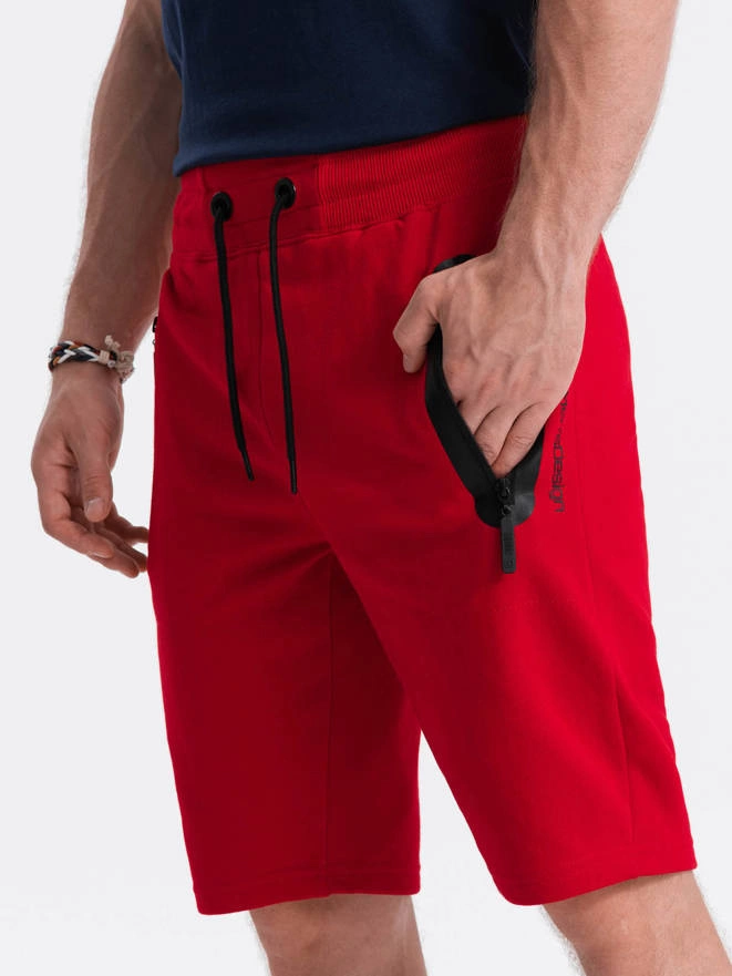 Men's sweatshorts - red V2 W239