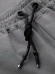 Men's sweatpants joggers with contrasting stripes - black V1 OM-PASK-0229