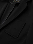 Men's SLIM knit jacket with subtle texture - black V2 OM-BLZB-0101