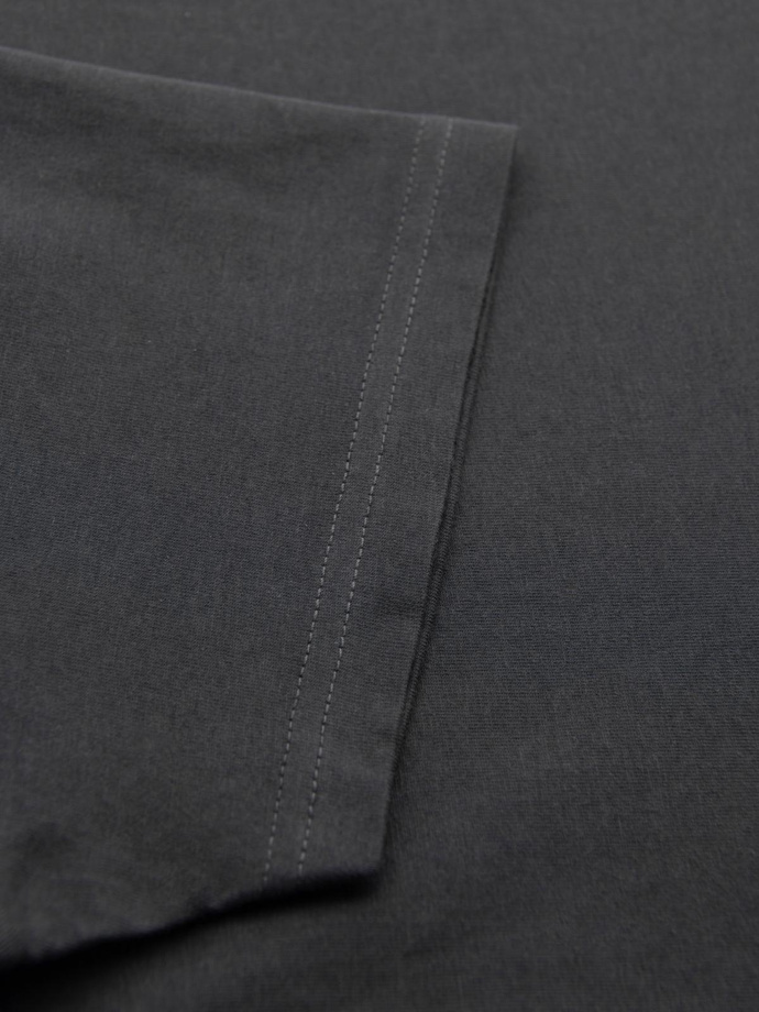 Tricou clasic BASIC din bumbac pentru bărbați - violet V13 OM-TSBS-0146