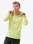 Men's hooded sweatshirt - lime OM-SSBN-0120