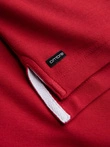 Tricou polo fără guler pentru bărbați - roșu V2 OM-TSCT-0156