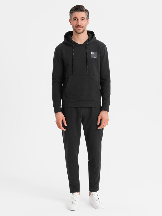 Set hanorac bărbați hanorac + pantaloni de trening - negru V1 Z107